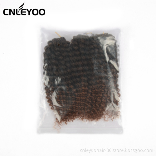 Wholesale Brown Marlybob Kinky Curl For Women 8 Inch Afro Mali bob Crochet Braiding Hair Extension